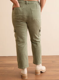 Mica Green Cargo Jeans Detail 5 - TULLABEE