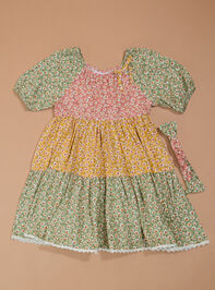 Landon Floral Toddler Dress and Headband Set - TULLABEE