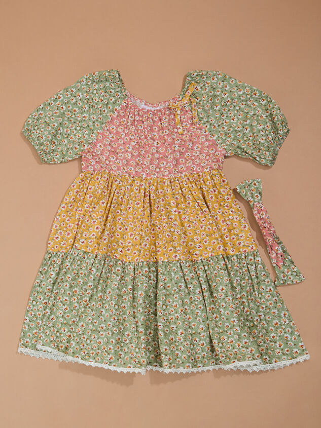 Landon Floral Toddler Dress and Headband Set - TULLABEE