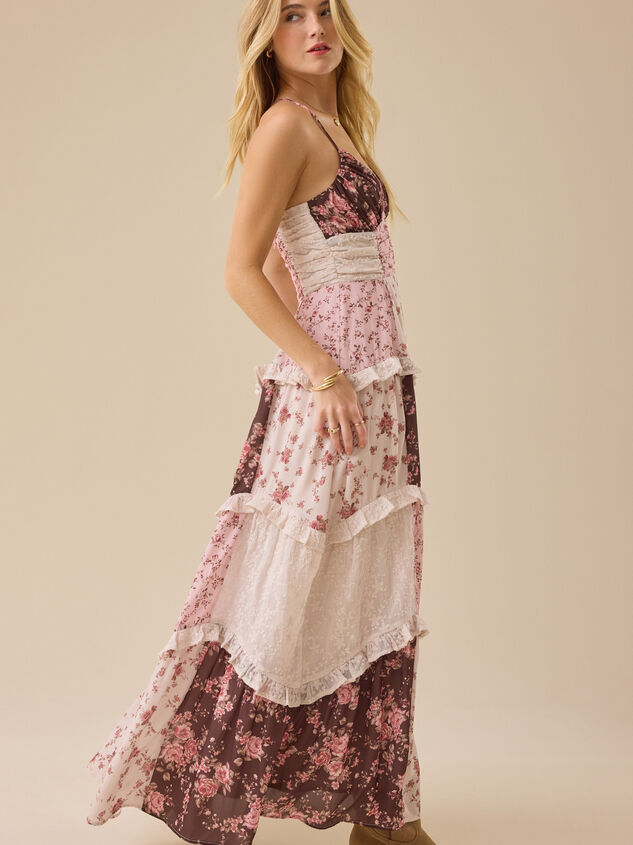 Adernlia Floral Maxi Dress Detail 5 - TULLABEE