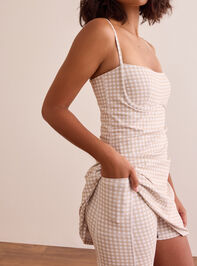 Game On Gingham Dress Detail 5 - TULLABEE