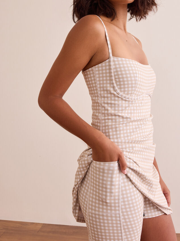 Game On Gingham Dress Detail 5 - TULLABEE