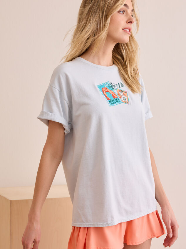 National Parks Postcard Graphic Tee Detail 3 - TULLABEE