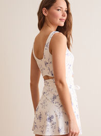 Ball Out Floral Athletic Dress Detail 4 - TULLABEE