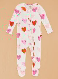 Happy Hearts Footie Detail 2 - TULLABEE
