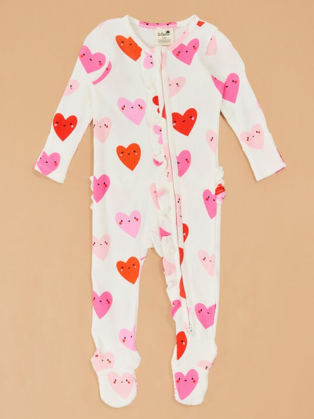 Happy Hearts Footie Detail 2 - TULLABEE