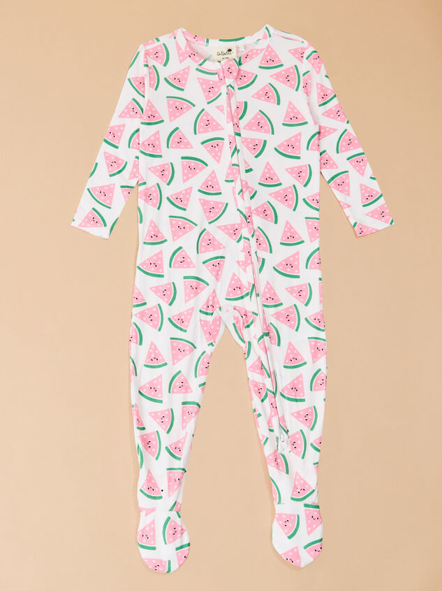 Watermelon Hearts Footie - TULLABEE