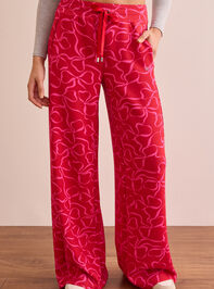 Supersoft Wide Leg Bow Pants Detail 2 - TULLABEE