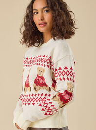 Ellie Bear Holiday Sweater Detail 4 - TULLABEE
