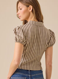 Skylar Gingham Top Detail 5 - TULLABEE