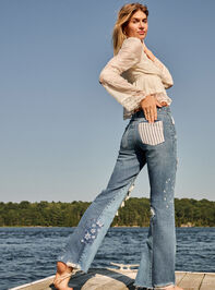 Keri Patchwork Flare Jean - TULLABEE