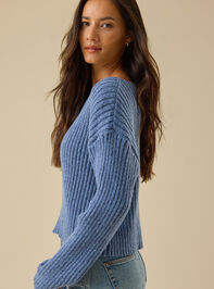 Debbie Cropped Sweater Detail 3 - TULLABEE