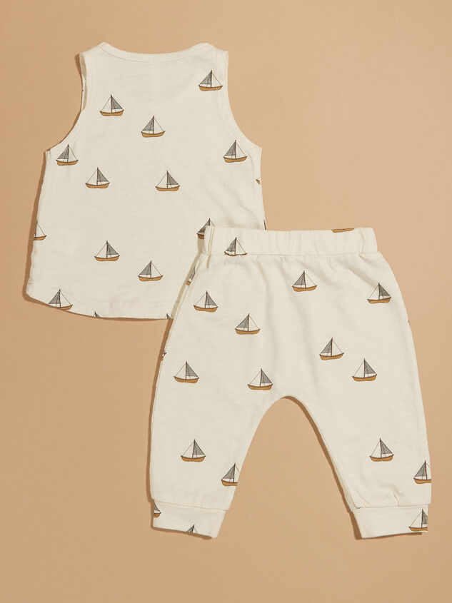 Sailboat Tank and Pants Set by Rylee + Cru Detail 2 - TULLABEE