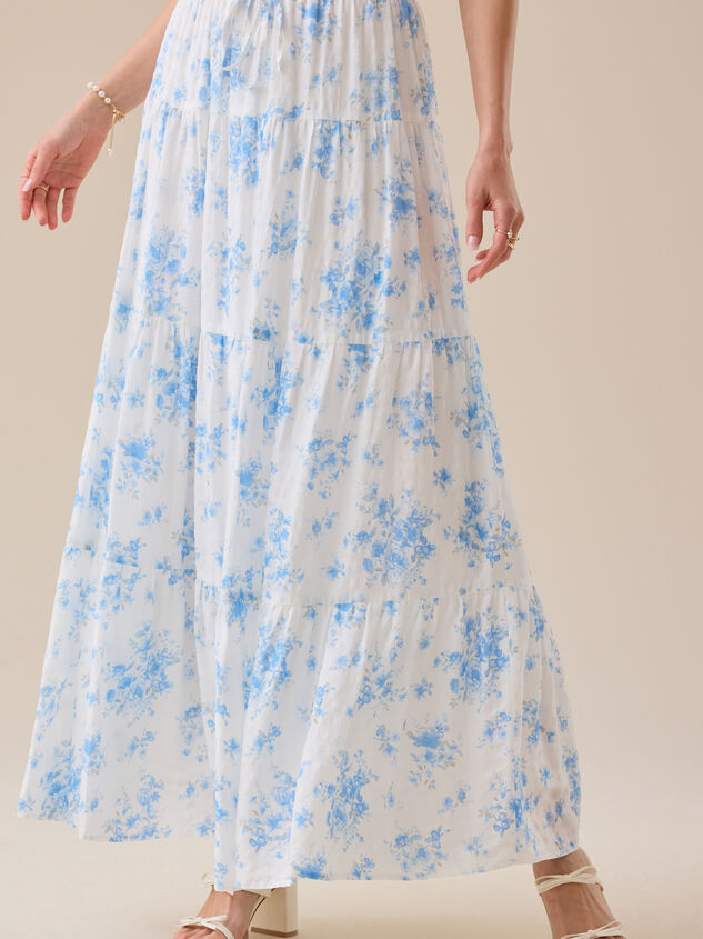 Foster Floral Maxi Skirt Detail 2 - TULLABEE