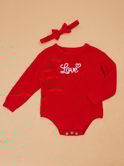 Love Sweater Bubble + Headband - TULLABEE