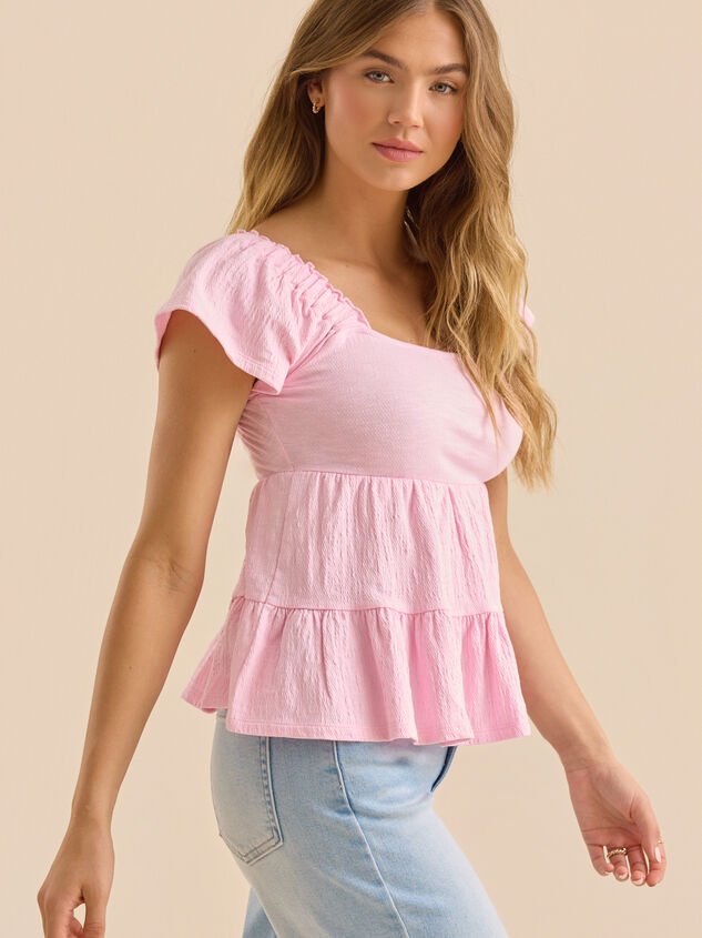 Leylani Tiered Babydoll Top Detail 3 - TULLABEE