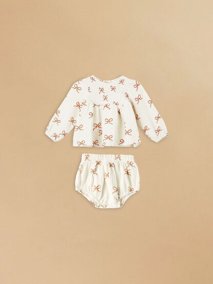 Ruby Bows Top and Bloomer Set by Rylee + Cru - TULLABEE