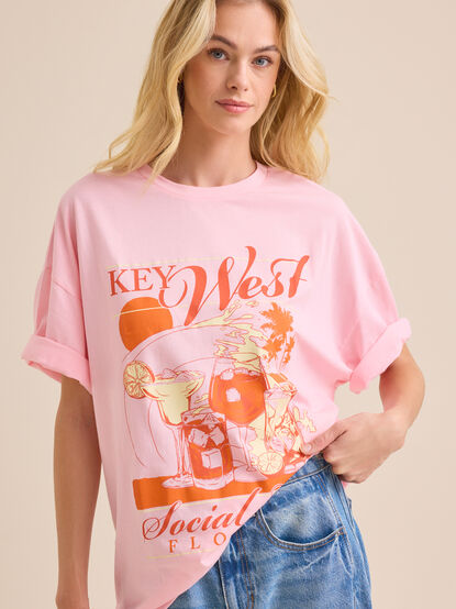 Key West Social Club Oversize Tee - TULLABEE