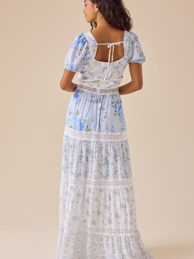 Hanna Floral Maxi Dress Detail 4 - TULLABEE