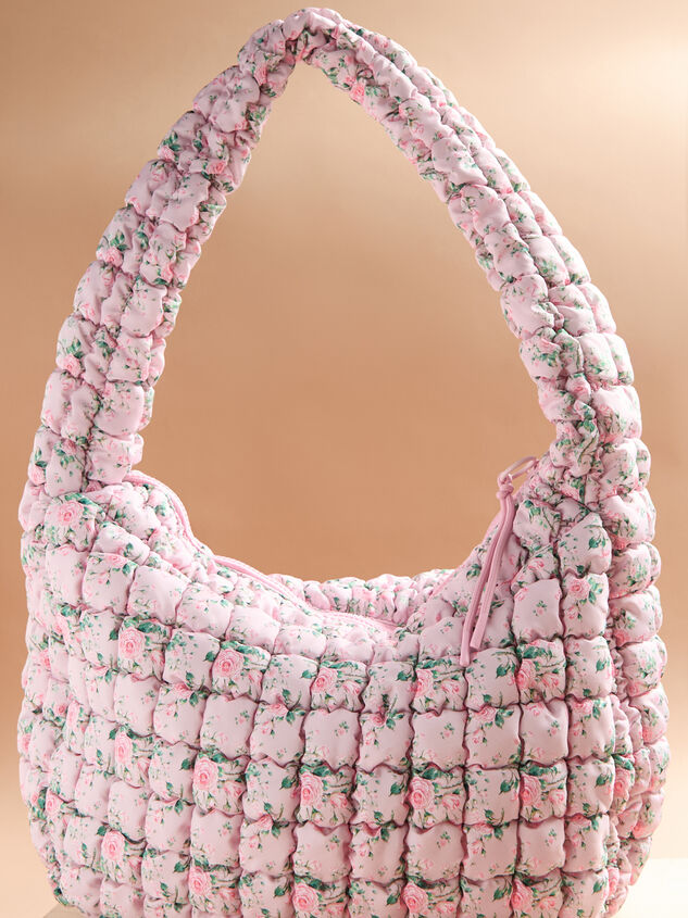 Proficient Floral Quilted Puffer Shoulder Bag Detail 4 - TULLABEE