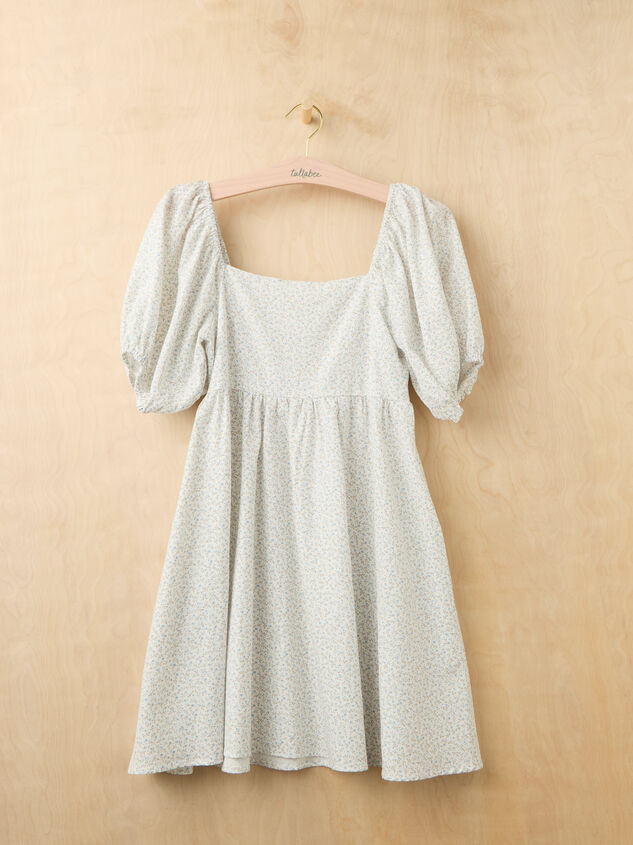 Lillian Floral Mini Dress Detail 2 - TULLABEE