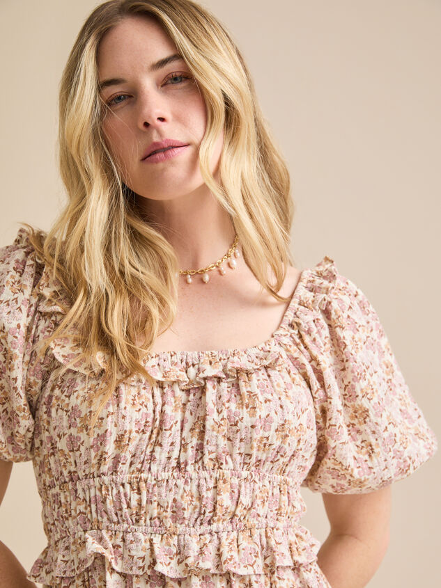 Shayla Wildflower Dress by Rylee + Cru Detail 3 - TULLABEE