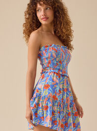 Lyvia Strapless Floral Mini Dress Detail 4 - TULLABEE