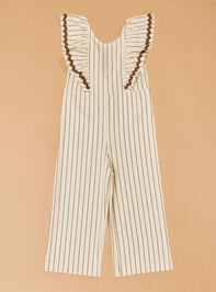 Sienna Rick Rack Striped Jumpsuit Detail 2 - TULLABEE