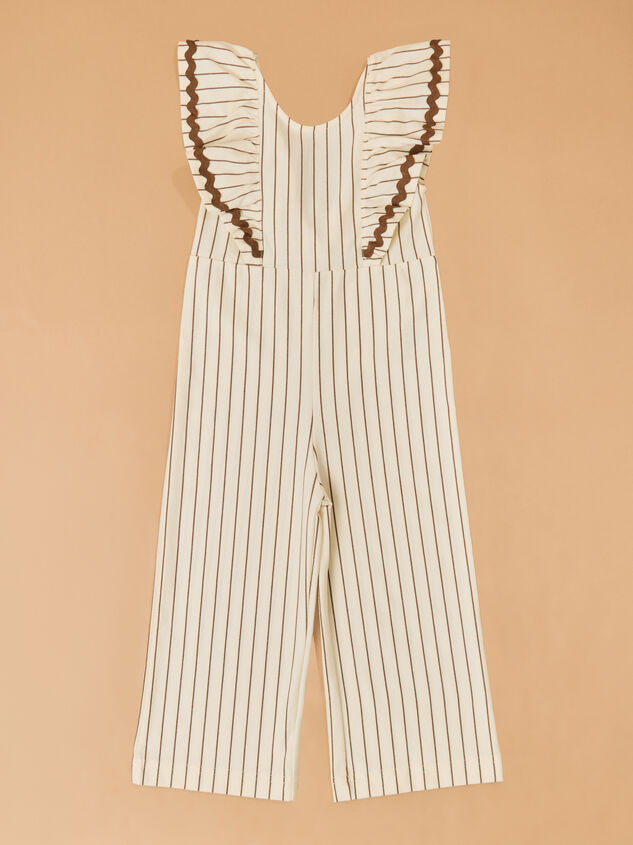 Sienna Rick Rack Striped Jumpsuit Detail 2 - TULLABEE