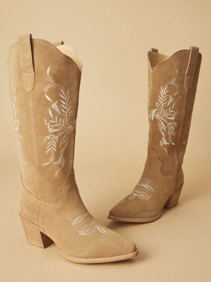 Flora Wide Calf Boots - TULLABEE