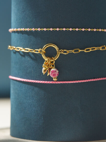 Blush Charm Bracelet Set - TULLABEE
