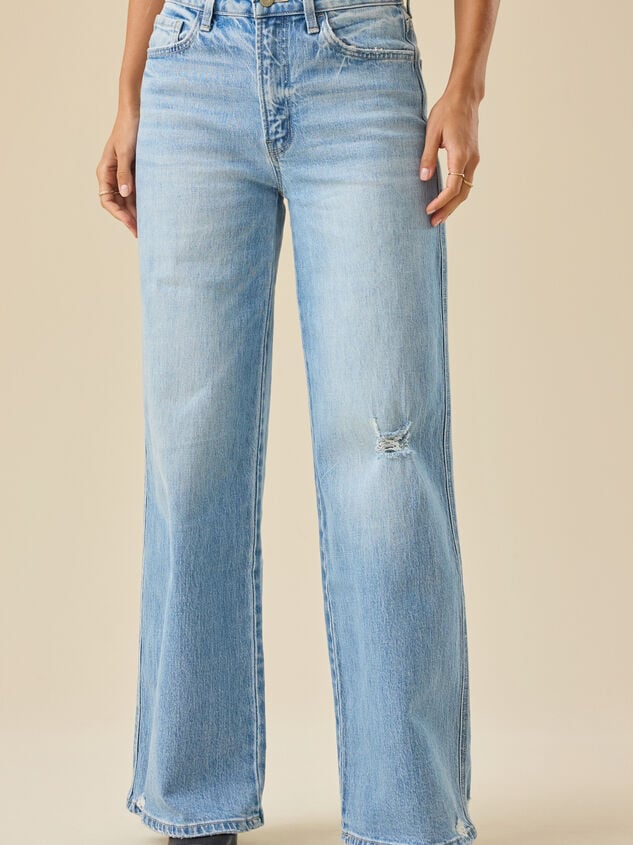 Kya Wide Leg Baggy Jean Detail 2 - TULLABEE