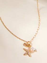 Starfish Cluster Charm Necklace - TULLABEE