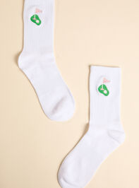 Golf Embroidered Crew Socks - TULLABEE