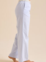Sonia Stripe Lounge Pant Detail 4 - TULLABEE