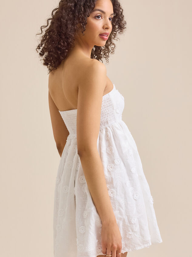 Tillie Floral Mini Dress Detail 4 - TULLABEE