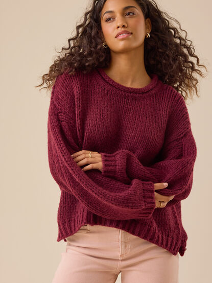 Maeve Chunky Roll Neck Sweater - TULLABEE