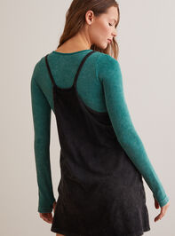 Hang Tough Mineral Wash Mini Dress Detail 3 - TULLABEE