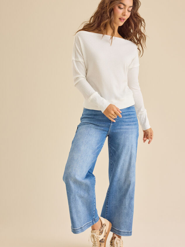 Ariadne Thermal Boatneck Top Detail 3 - TULLABEE