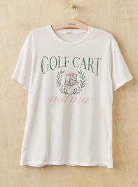 Golf Cart Mama Graphic Tee Detail 2 - TULLABEE