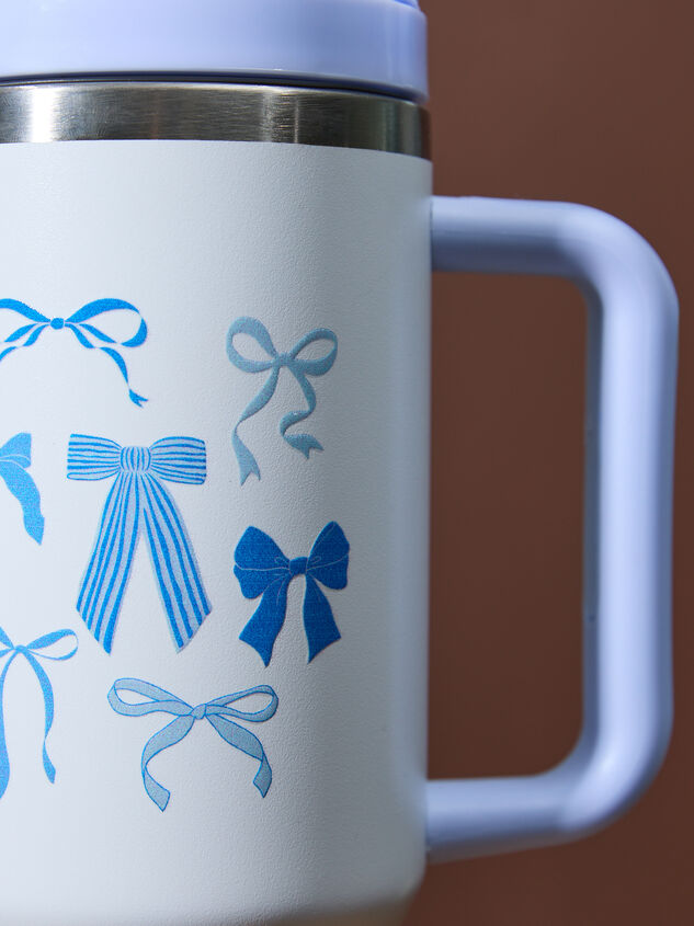 Bow Grid Tumbler Detail 3 - TULLABEE