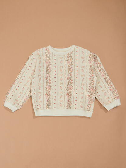Lizzie Floral Sweatshirt - TULLABEE
