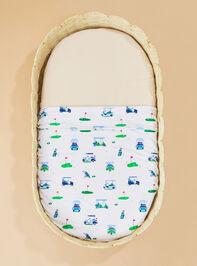Vintage Golf Cart Swaddle Detail 2 - TULLABEE