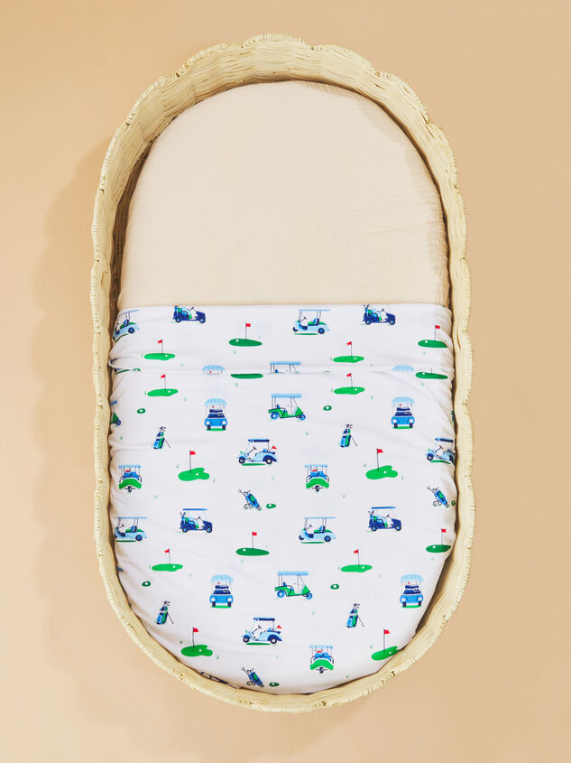 Vintage Golf Cart Swaddle Detail 2 - TULLABEE