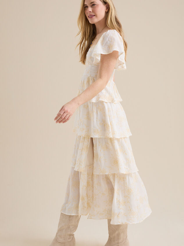 Roxanne Layered Maxi Dress Detail 3 - TULLABEE