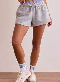 Comfort Cuff Lounge Shorts Detail 3 - TULLABEE
