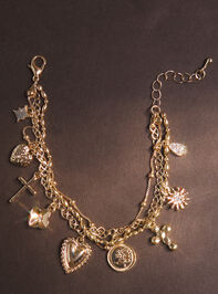 Bubble Charm Dangle Bracelet Set Detail 2 - TULLABEE