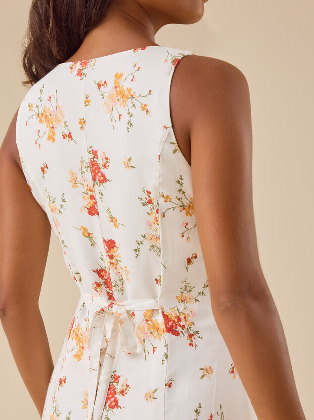 Imogen Floral Maxi Dress Detail 5 - TULLABEE