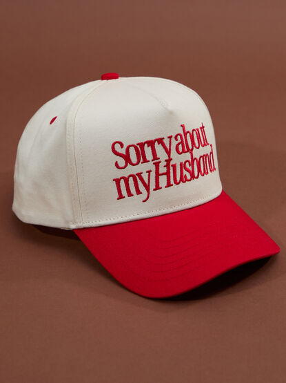 Sorry About My Husband Gameday Trucker Hat - TULLABEE
