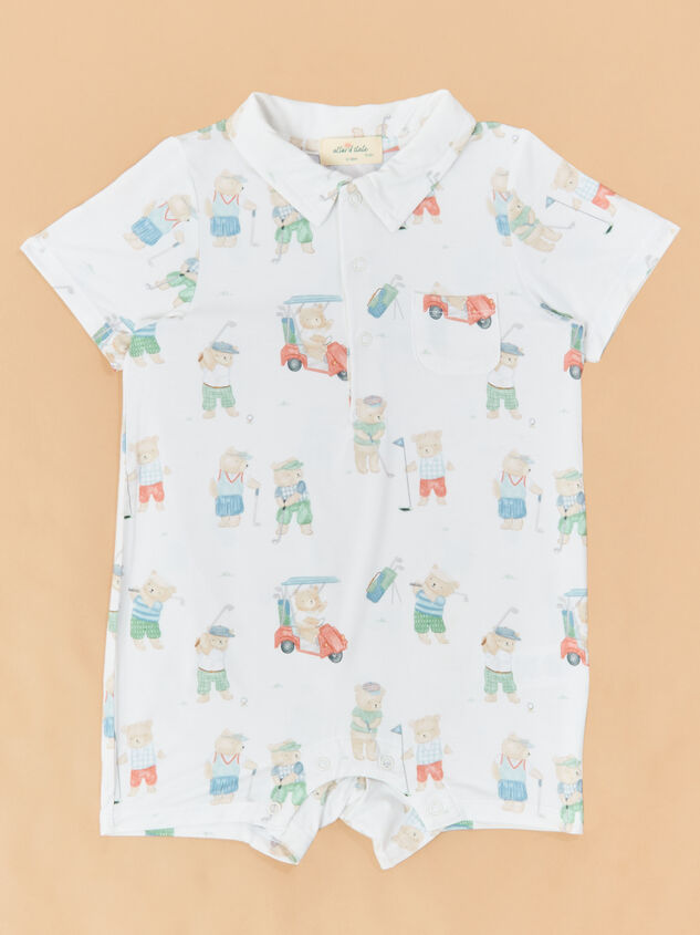 Tee Time Teddys Polo Shortie Romper - TULLABEE